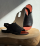 sandales slingback san 102 noir