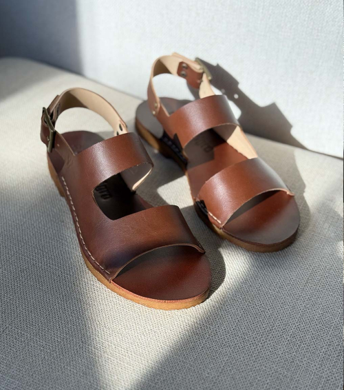 sandalias san 203 marrón cuoio