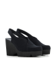 wedge sandals inga black