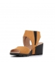 sandales clovis ocre