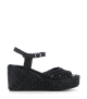 wedge sandals ankara 10283 velvet black