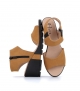 sandales clovis ocre