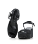 wedge sandals ankara 10283 velvet black