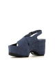 sandalias cuña delhi 9241 velvet azul