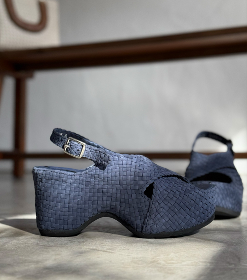 sandalias cuña delhi 9241 velvet azul