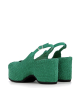 sandalias cuña delhi 9243 velvet verde