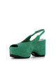 sandalias cuña delhi 9243 velvet verde