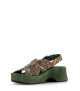 sandalias dona 12093 verde musgo