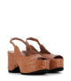 wedge sandals delhi 9243 toffee tan
