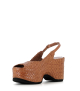 wedge sandals delhi 9243 toffee tan