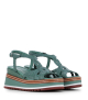 sandales valeri 12126 vert turquoise