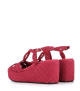 wedge sandals ankara 10280 fuchsia red