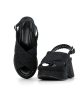 sandalias cuña lille 11494 velvet negro