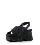 wedge sandals lille 11494 velvet black