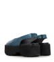 sandalias slingback 1842 laminato azul 48
