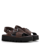 sandales 9525 coffee marron