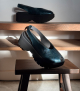 sandalias slingback 1842 laminato azul 48