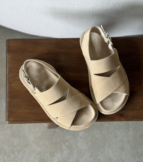 sandales k04 lido latte crème