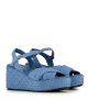 wedge sandals ankara 10279 blue jeans velvet