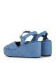 wedge sandals ankara 10279 blue jeans velvet