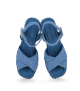 sandalias cuña ankara 10279 azul jeans velvet