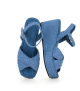sandalias cuña ankara 10279 azul jeans velvet