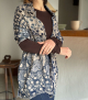 fular lino jeans floral azul