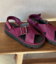 sandales 9525 prune amarante