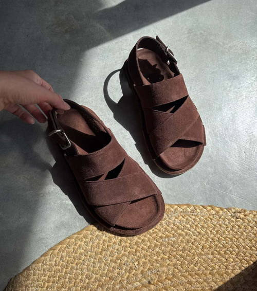 sandales k04 lido chocolat marron