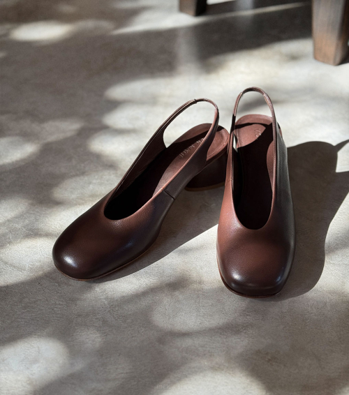 sandales slingback k14 chocolat marron