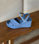 wedge sandals ankara 10279 blue jeans velvet