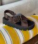 sandales 9525 coffee marron