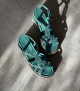 sandales valeri 12126 vert turquoise