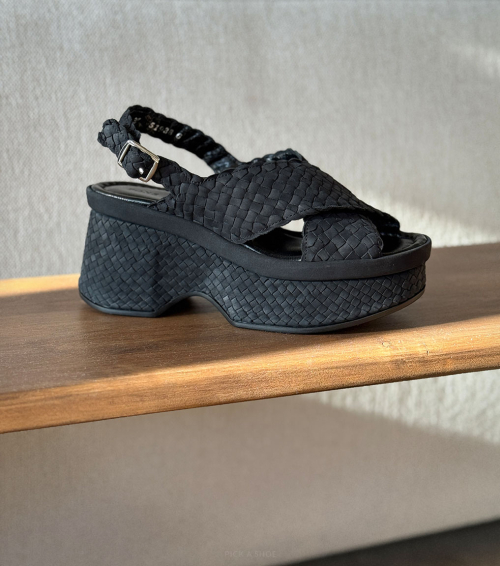 sandales compensées lille 11494 velvet noir