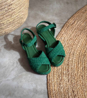 sandales forli 9807 velvet vert