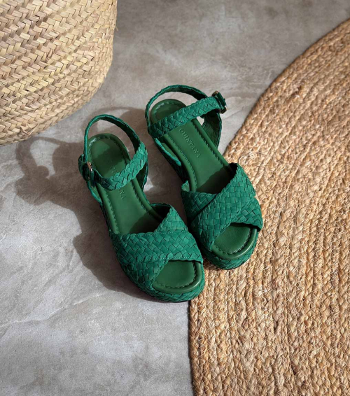 sandals forli 9807 velvet green