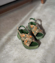 sandalias dona 12093 verde musgo