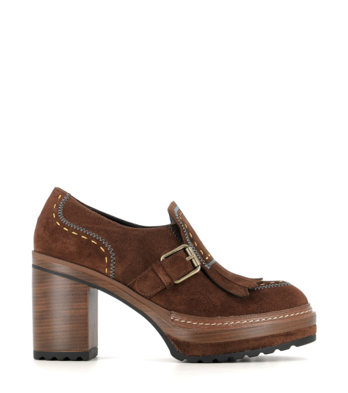 platform loafers olivia 8107 ebano tan