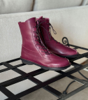 lace-up boots flicker f lila plum
