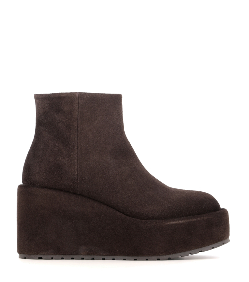 boots compensées 3401 nora marron moka
