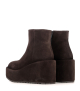 boots compensées 3401 nora marron moka
