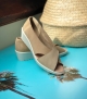 sandales bahamas beige