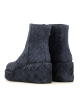 wedge ankle boots dalia 12310 oceano blue