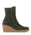bottines compensées estela 12288 vert musgo
