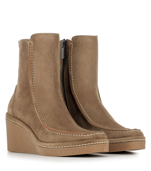 wedge boots estela 12288 taupe sand