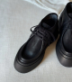 boots mocassins 7876 revers noir