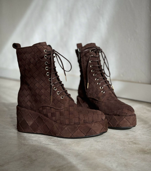 boots compensées dalia 12312 marron expresso