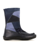 lined slip-on boots origin wallaby patchwork blue