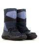 lined slip-on boots origin wallaby patchwork blue