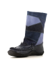 bottines fourrées origin wallaby patchwork bleu